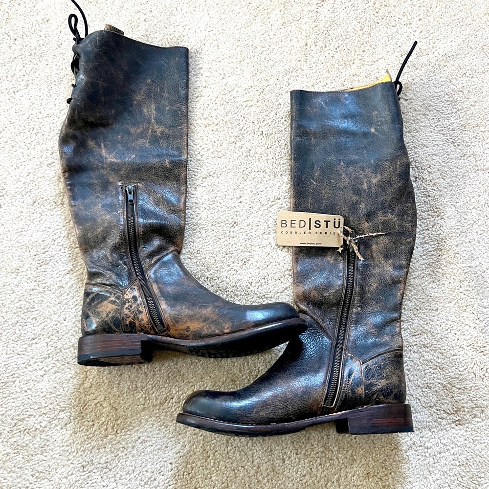 Bed Stu leather distressed boots - Size 10
